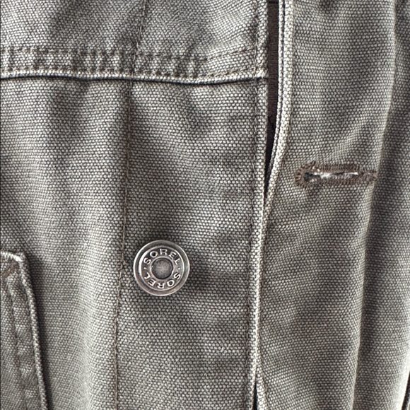 Sorel Duck barn Chore Jacket olive green canvas Pockets EUC size XL - Picture 6 of 13